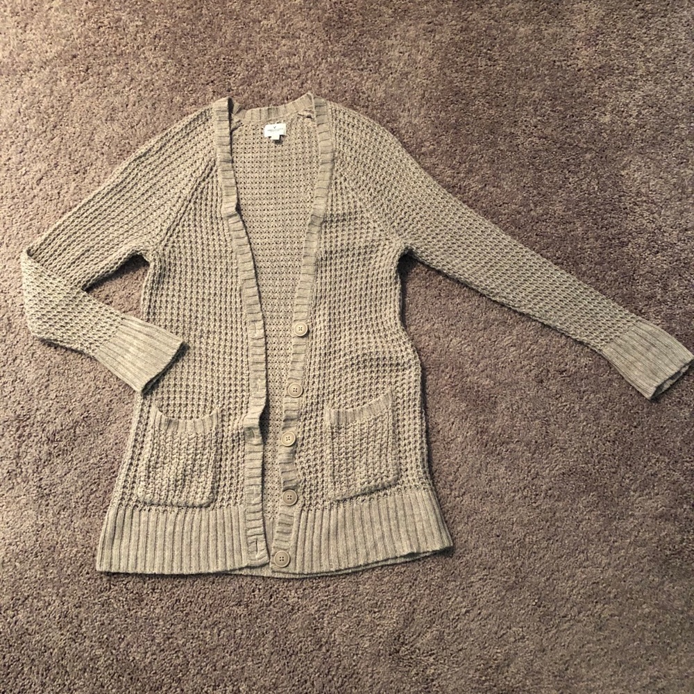 XL Taupe American Eagle Cardigan